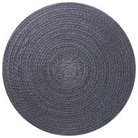 Jute placematten 6 st Donkergrijs 100% Tossa Jute 2