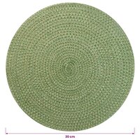 Jute placematten 12 st Olijfgroen 100% Tossa Jute 5