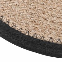 Jute placematten 6 st Naturel en Zwart 100% Tossa Jute 3