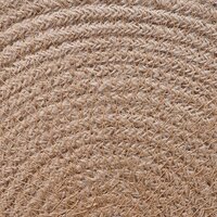 Jute placematten 4 st Natuurlijk en Wit 100% Tossa Jute 4