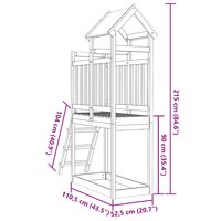 Speeltoren Bruin 52,5 x 110,5 x 215 cm Massief Douglas hout 7