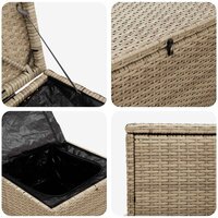 Kussenbox 55 x 55 x 69 cm staal 8