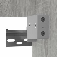 Badkamerkast met spiegel 41x38,5x48 grijs sonoma eikenkleurig  9