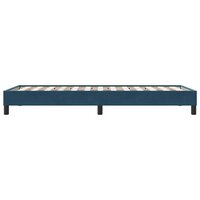 Boxspring zonder matras fluweel donkerblauw 80x210 cm 6