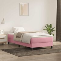 Boxspring zonder matras fluweel roze 80x210 cm 4