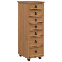 Rolkast met lades CORONA Massief grenenhout en engineered wood 2