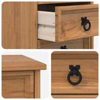 Rolkast met lades CORONA Massief grenenhout en engineered wood 7