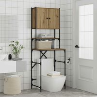 Wasmachinekast Artisan Eiken 68 x 48,5 x 194 cm Bewerkt hout 4
