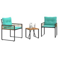 Buitenmeubelset 3 st Turquoise 3
