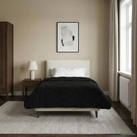Zomer Dekbed Zwart 135 x 200 cm Microfiber en Teddy fleece 4