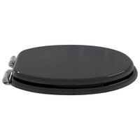 Zachte sluit toiletbril Zwart 44 x 38 cm MDF-plaat 3