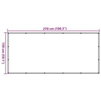 Aanhangwagennet 1,5x2,7 m HDPE zwart 7