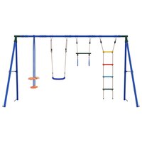 Buiten Schommelset Meerkleurig 330 x 185 x 185 cm Staal en PE 4