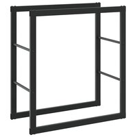 Haardhoutrek 55x30x61 cm staal zwart 2