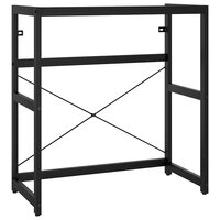 Wastafelframe met inbouwwastafel ijzer zwart 3