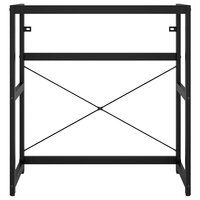 Wastafelframe met inbouwwastafel ijzer zwart 4