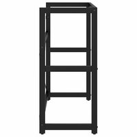 Wastafelframe 79x38x83 cm ijzer zwart 5