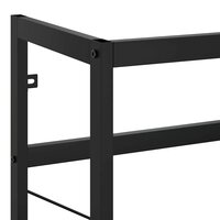 Wastafelframe 79x38x83 cm ijzer zwart 7