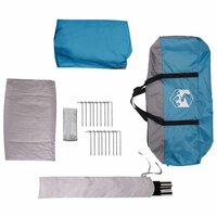 Gezinstent met regenzeil waterdicht 10-persoons Blauw 9