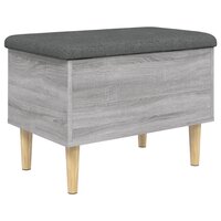 Opbergbankje 62x42x46 cm bewerkt hout grijs sonoma eikenkleurig 7