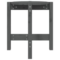 Salontafel &amp;Oslash; 42,5x45 cm massief grenenhout grijs 5