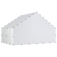 Kippenhok met dak Zilverkleurig 300 x 200 x 190 cm 5