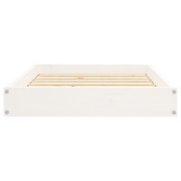 Hondenmand 71,5x54x9 cm massief grenenhout wit 5