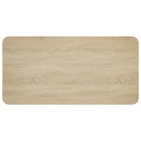 Eettafel 100 x 50 x 75 cm Bewerkt hout Sonoma Eiken Rechthoekig 5