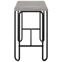 Eettafel 100 x 50 x 75 cm Bewerkt hout Betongrijs Rechthoekig 4