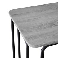 Eettafel 100 x 50 x 75 cm Bewerkt hout Grijs Sonoma Rechthoekig 6