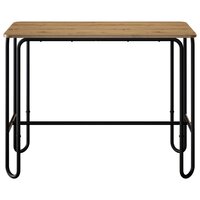 Eettafel 100 x 50 x 75 cm Bewerkt hout Artisanaal eiken 3