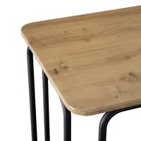 Eettafel 100 x 50 x 75 cm Bewerkt hout Artisanaal eiken 6