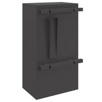 Brievenbus met opslag met de deur Zwart 30 x 20 x 55 cm Staal 7
