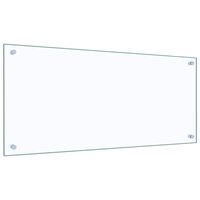 Spatscherm keuken 90x40 cm gehard glas transparant 5