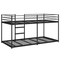 Stapelbed zonder matras 90x190 cm staal zwart 7