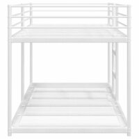 Stapelbed zonder matras 100x200 cm staal wit 6