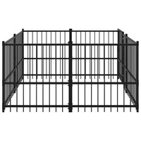 Hondenkennel voor buiten 3,75 m&amp;sup2; staal 4