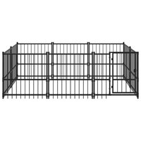 Hondenkennel voor buiten 5,63 m&amp;sup2; staal 3