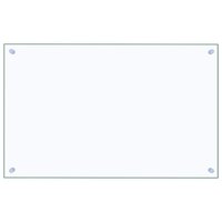 Spatscherm keuken 80x50 cm gehard glas transparant 2