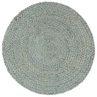 Placemats 4 st rond 38 cm jute olijfgroen 2