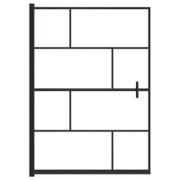 Douchewand 100x140 cm ESG zwart 3