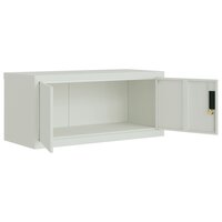 Archiefkast 90x40x40 cm staal lichtgrijs 4