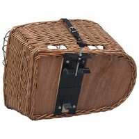Fietsmand voor bagagedrager 55x31x36 cm natuurlijk wilgen 7