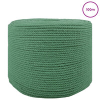 Katoen Touw 2 st 2 mm 100 m Groen 100% Katoen 2