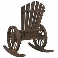 Schommelstoelen 2 st Adirondack massief vurenhout 7
