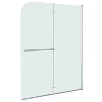 Douchewand inklapbaar 2 panelen 95x140 cm ESG 2