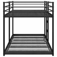 Stapelbed zonder matras 100x200 cm staal zwart 6