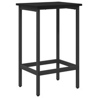 Barkruk Zwart eiken 40 x 32 x 74 cm Bewerkt hout 2