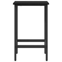 Barkruk Zwart eiken 40 x 32 x 74 cm Bewerkt hout 3