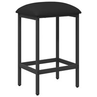Barkruk Zwart 40 x 32 x 64 cm Bewerkt hout 2